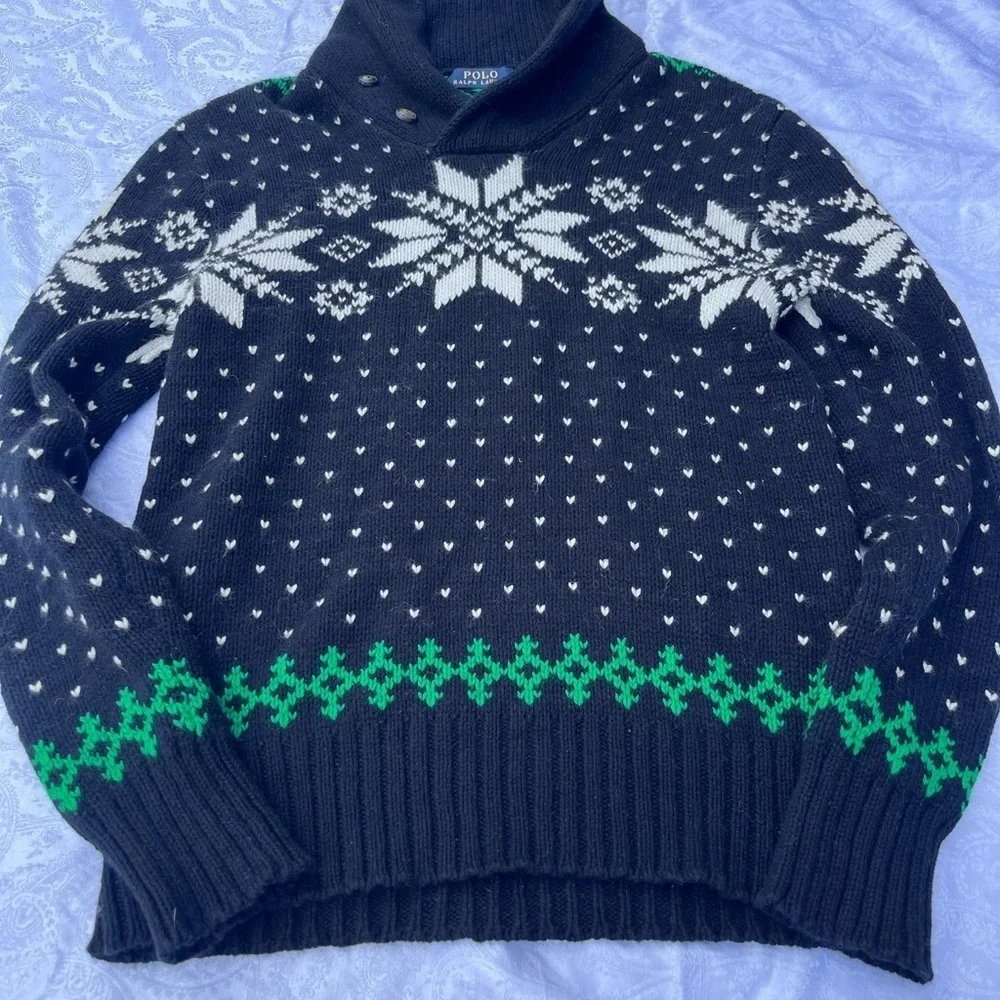 Polo Ralph Lauren Holiday Sweater. Christmas Sweater Small